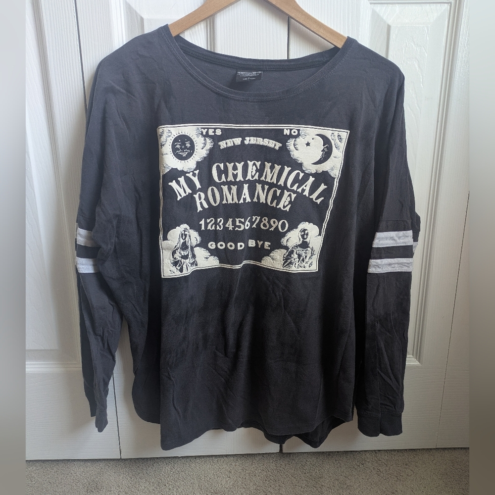 Black My Chemical Romance Ouija Long Sleeve Shirt